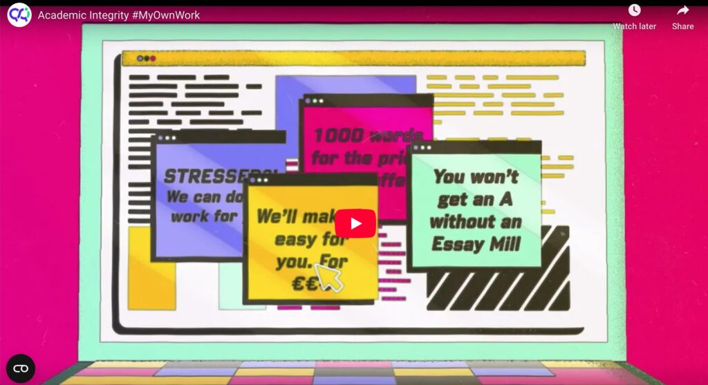 QQI video on Essay Mills